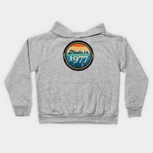 Retro Vintage Made In 1977 Kids Hoodie